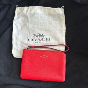 New red coach wristlet